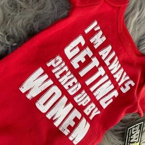 Rashti & Rashti Red onesie size 3 Mo